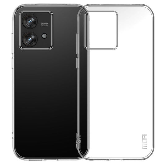 MOFI Clear Phone Case For Motorola Edge 40 Neo 5G Anti-Scratch TPU Phone Shell Cover