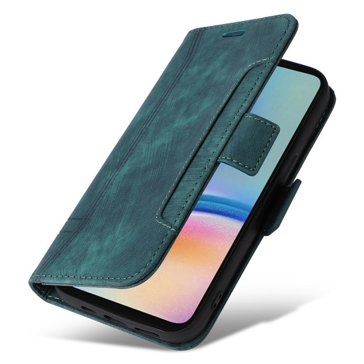 BETOPNICE 001 For Samsung Galaxy A05s 4G Cover PU Leather Stand Wallet Phone Case - Green
