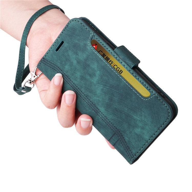 BETOPNICE 001 For Samsung Galaxy A05s 4G Cover PU Leather Stand Wallet Phone Case - Green