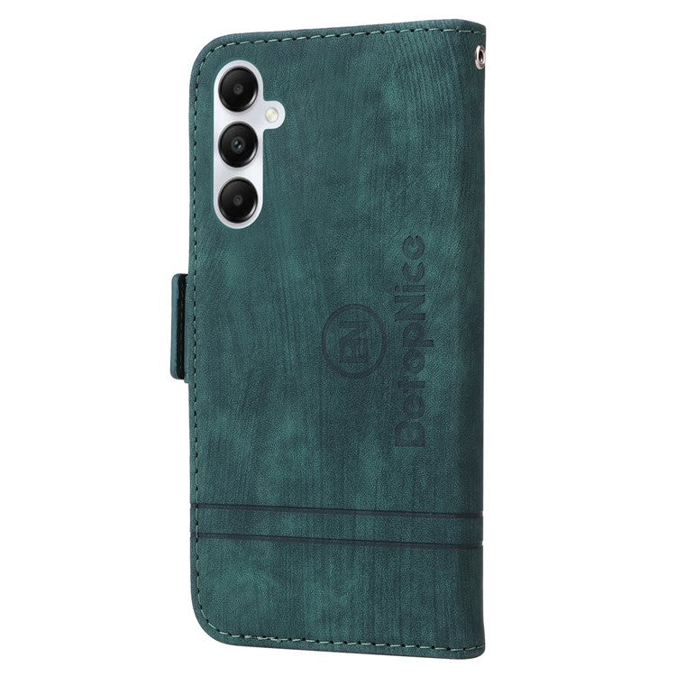 BETOPNICE 001 For Samsung Galaxy A05s 4G Cover PU Leather Stand Wallet Phone Case - Green