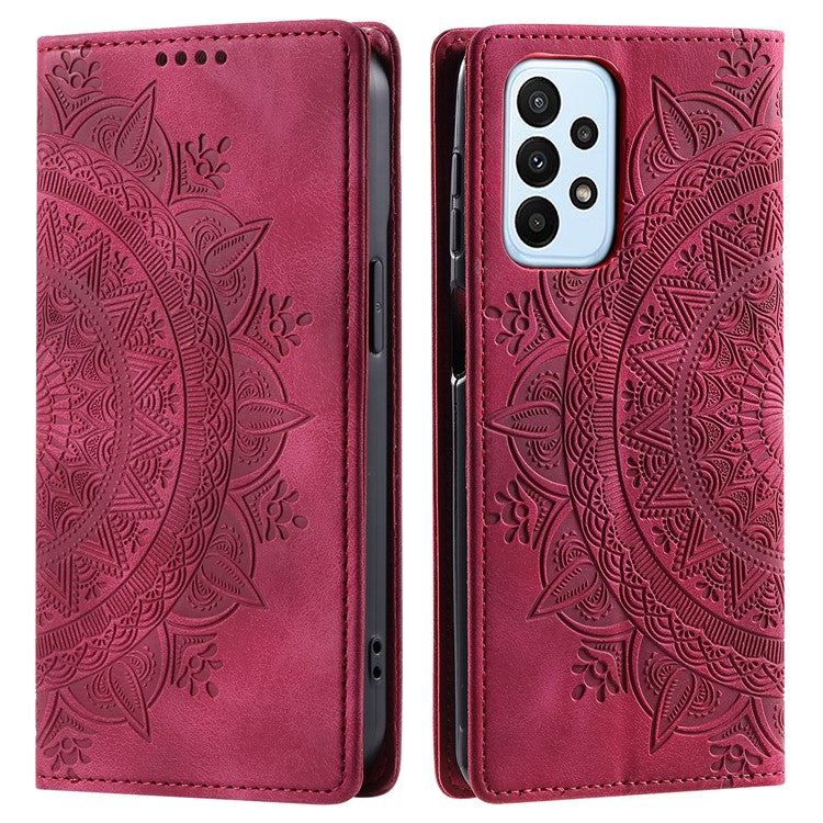 For Samsung Galaxy A53 5G Case Magnetic Auto Closing Leather Stand Cover - Rose