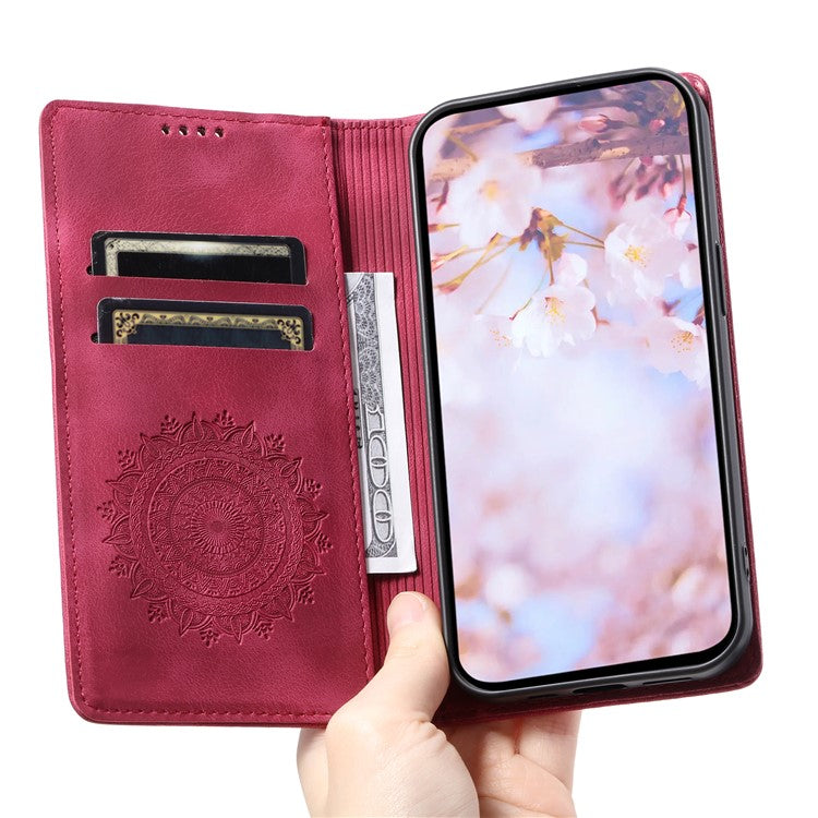For Samsung Galaxy A53 5G Case Magnetic Auto Closing Leather Stand Cover - Rose