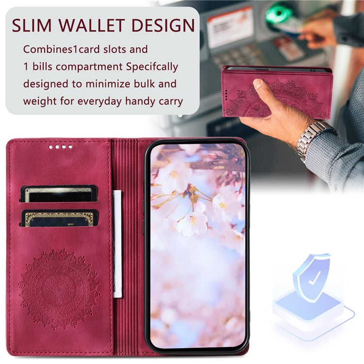 For Samsung Galaxy A53 5G Case Magnetic Auto Closing Leather Stand Cover - Rose