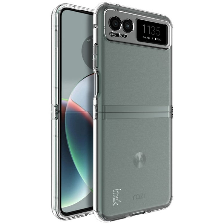 IMAK UX-6 Series for Motorola Razr 40 5G TPU Case Airbags Transparent Phone Cover