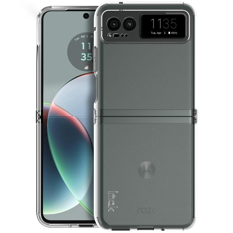 IMAK UX-6 Series for Motorola Razr 40 5G TPU Case Airbags Transparent Phone Cover