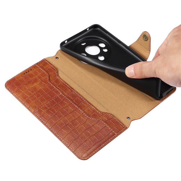 For Huawei Mate 60 Pro+ Leather Case Stand Phone Wallet Cover - Brown