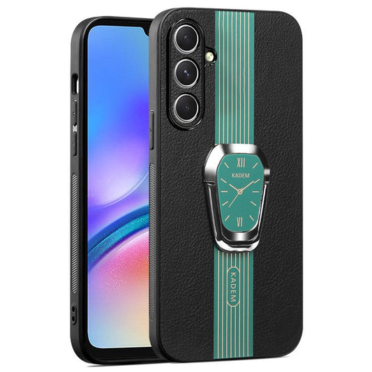 KADEM For Samsung Galaxy A05s 4G Case Shockproof PU Leather+TPU+Acrylic Cover - Green