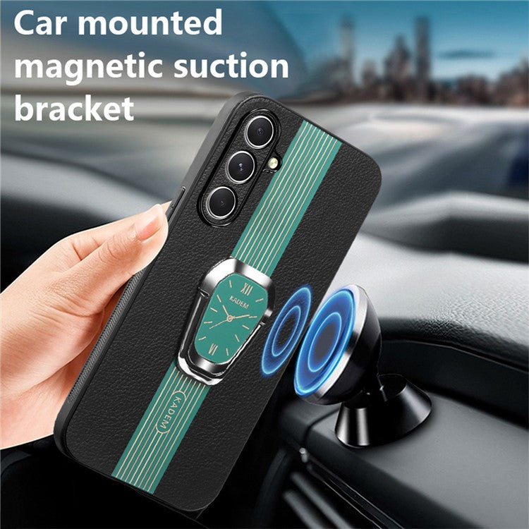 KADEM For Samsung Galaxy A05s 4G Case Shockproof PU Leather+TPU+Acrylic Cover - Green