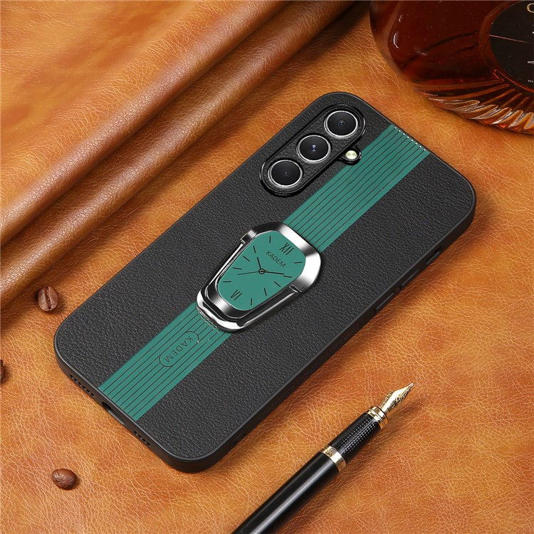 KADEM For Samsung Galaxy A05s 4G Case Shockproof PU Leather+TPU+Acrylic Cover - Green