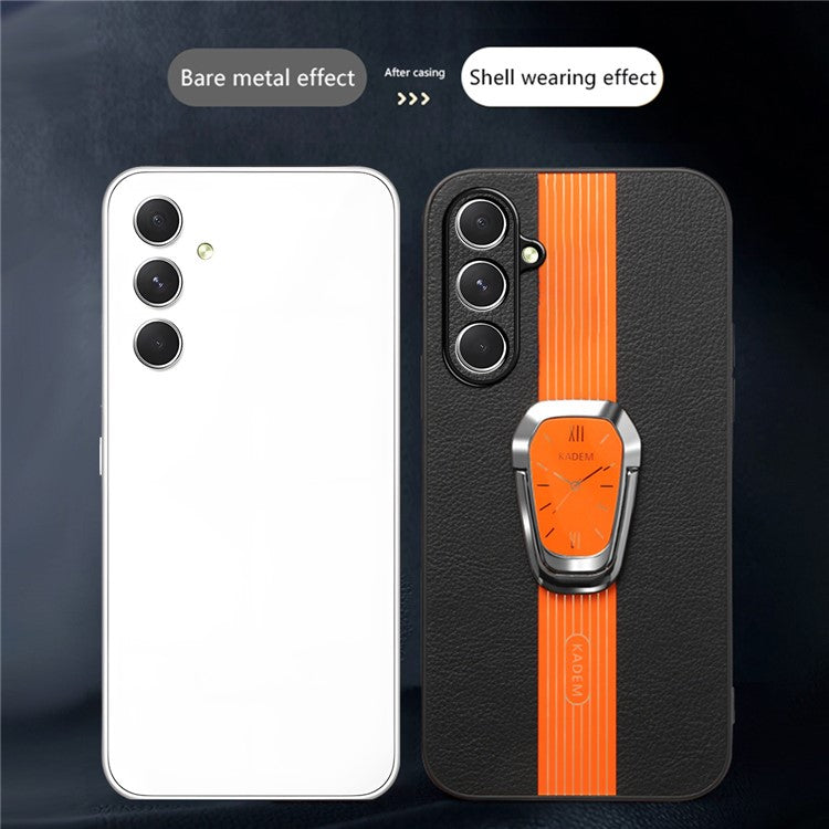 KADEM For Samsung Galaxy A05s 4G Case Shockproof PU Leather+TPU+Acrylic Cover - Green