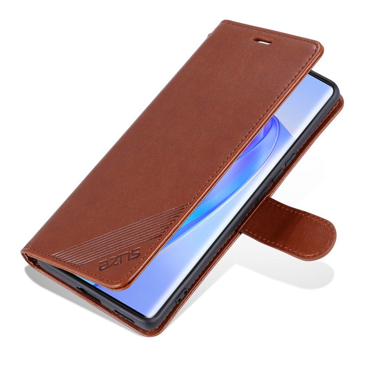 AZNS For Huawei nova 11 SE / nova 12 SE 4G Case PU Leather Magnetic Wallet Phone Shell - Brown
