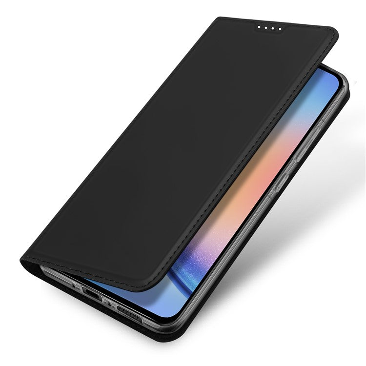 DUX DUCIS Skin Pro Series For Samsung Galaxy A35 5G Case Card Slot Leather Phone Shell - Black