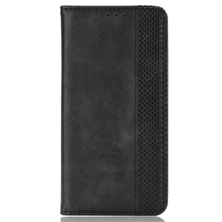 Leather Wallet for Xiaomi Poco F6 Pro 5G / Redmi K70 5G / K70 Pro 5G Viewing Stand Phone Cover - Black
