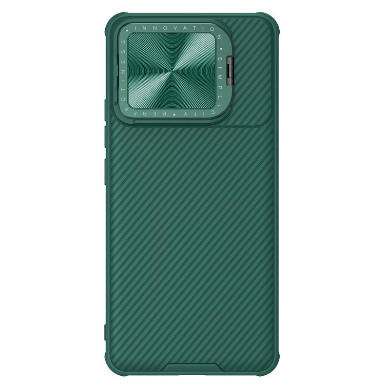 NILLKIN Camshield Prop Series for Xiaomi Poco F6 Pro 5G / Redmi K70 5G / K70 Pro 5G PC+TPU Phone Case Kickstand Phone Cover - Green