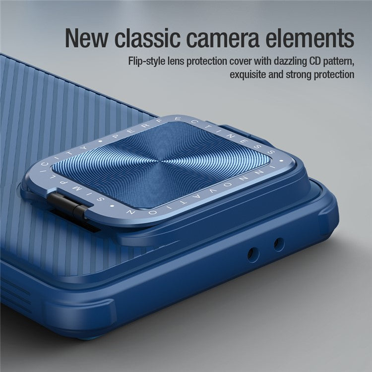 NILLKIN Camshield Prop Series for Xiaomi Poco F6 Pro 5G / Redmi K70 5G / K70 Pro 5G PC+TPU Phone Case Kickstand Phone Cover - Green