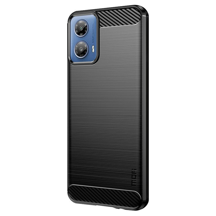 MOFI JK TPU Series-1 For Motorola Moto G45 5G / G34 5G TPU Case Carbon Fiber Texture - Black