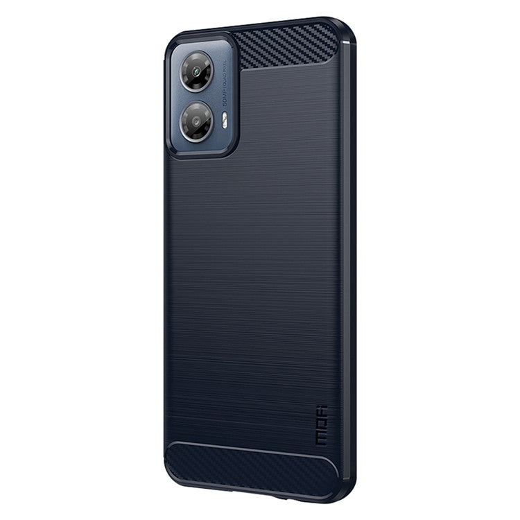 MOFI JK TPU Series-1 For Motorola Moto G45 5G / G34 5G TPU Case Carbon Fiber Texture - Blue