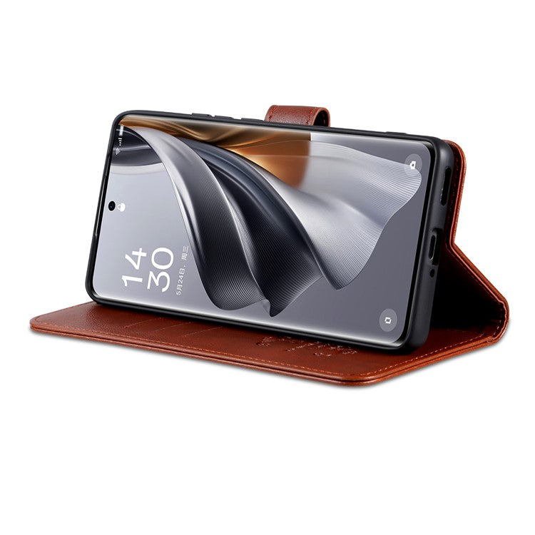 AZNS For Huawei nova 12 5G Wallet Phone Case PU Leather Flip Cover - Brown