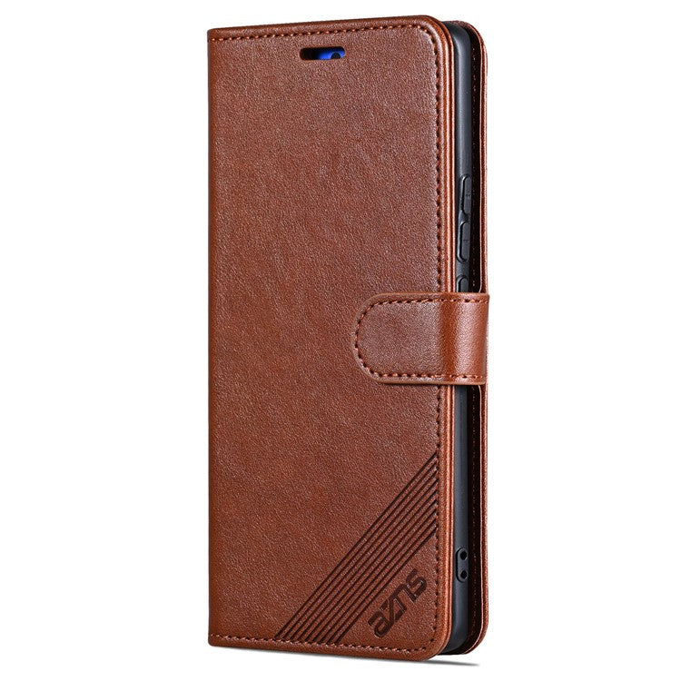 AZNS For Huawei nova 12 5G Wallet Phone Case PU Leather Flip Cover - Brown