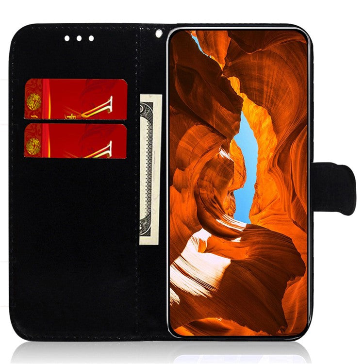 For Xiaomi Redmi Note 13 Pro+ 5G Leather Case Dazzling Flower Phone Cover - Grey