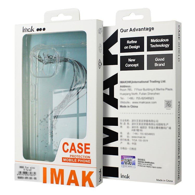 IMAK Case for Samsung Galaxy A35 5G Cover Shockproof TPU Phone Shell - Transparent
