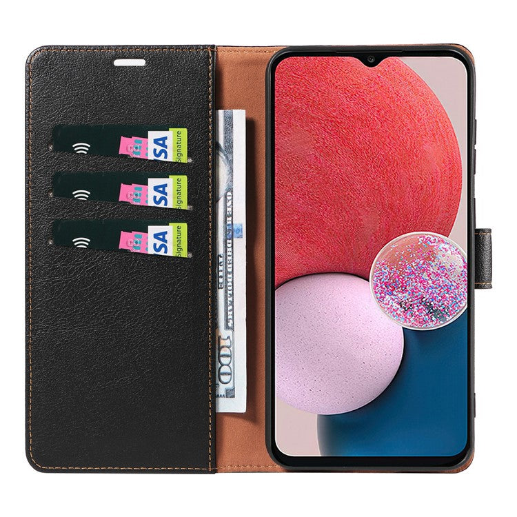 For Samsung Galaxy A54 5G Wallet Case Magnetic RFID Blocking Smart Phone Cover - Black