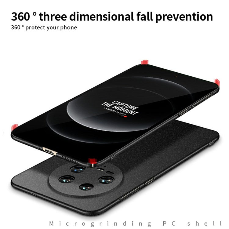 MOFI Shield Matte Series for Xiaomi 14 Ultra Case Scratch-proof PC Phone Cover - Black