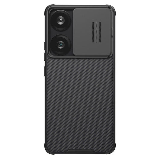NILLKIN Camshield Pro Series for Xiaomi Redmi Turbo 3 5G / Poco F6 5G Case PC+TPU Slide Camera Lid Phone Cover - Black
