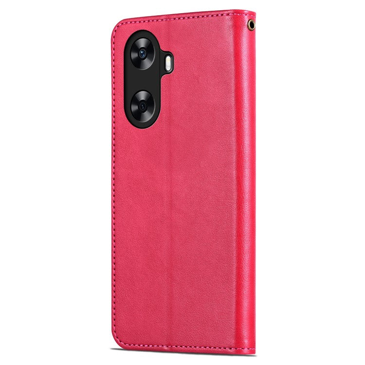 AZNS For Huawei Enjoy 70z Leather Case Wallet Card Slots Protective Phone Cover - Red