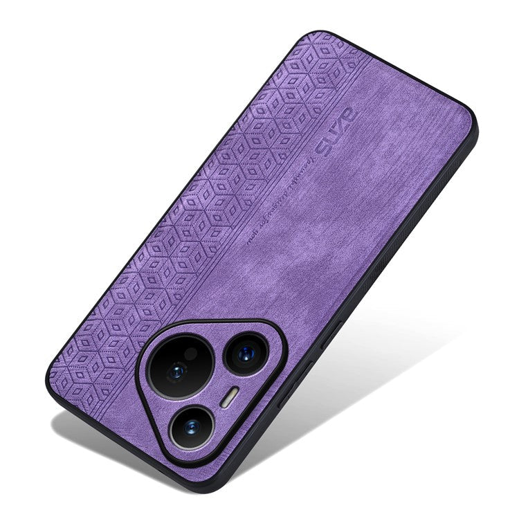 AZNS For Huawei Pura 70 Pro / Pura 70 Pro+ Case PU Leather+TPU Pattern Imprinted Phone Cover - Purple