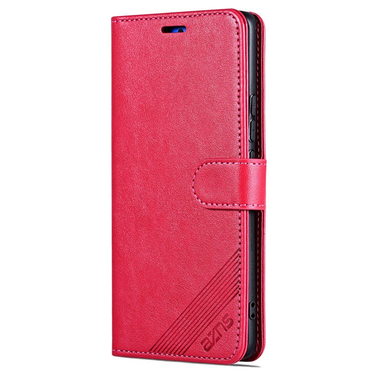 AZNS For Huawei Pura 70 Pro / 70 Pro+ Case Magnetic Clasp Wallet Stand Leather Phone Cover - Red