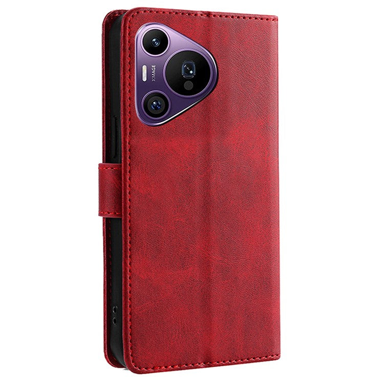 For Huawei Pura 70 Pro+ / Pura 70 Pro Wholesale PU Leather Phone Case Stand Phone Protective Cover Wallet - Red
