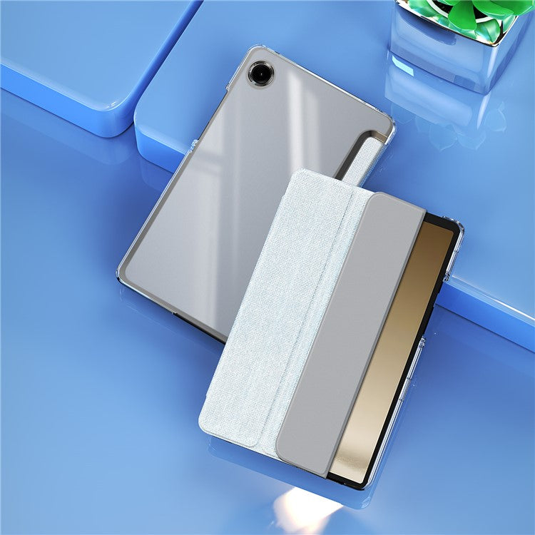 DUX DUCIS Unid Series For Samsung Galaxy Tab A9 Case Stand PC+Leather Clear Tablet Cover - Baby Blue