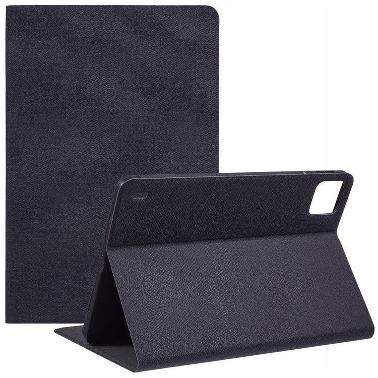 X-LEVEL For Xiaomi Pad 6 / Pad 6 Pro Case Cloth Texture Leather Tablet Cover - Black