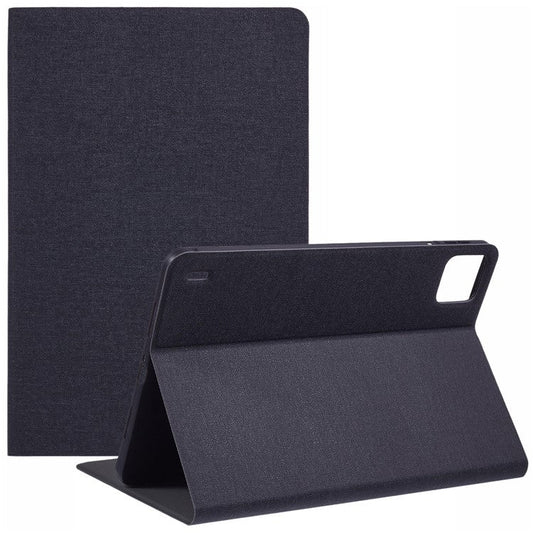 X-LEVEL For Xiaomi Pad 6 / Pad 6 Pro Case Cloth Texture Leather Tablet Cover - Black