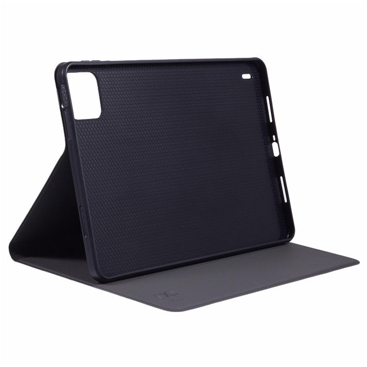 X-LEVEL For Xiaomi Pad 6 / Pad 6 Pro Case Cloth Texture Leather Tablet Cover - Black