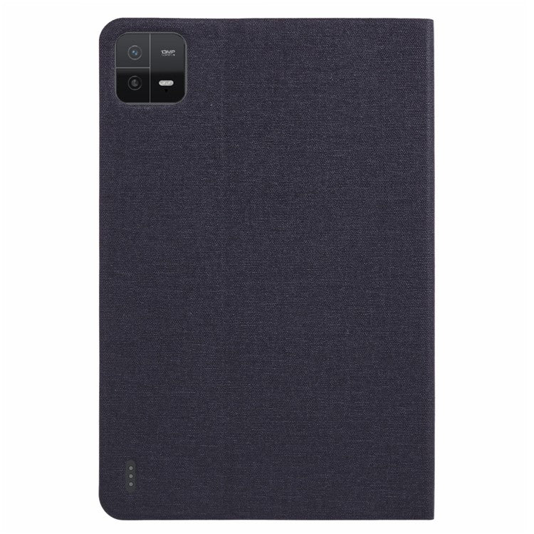 X-LEVEL For Xiaomi Pad 6 / Pad 6 Pro Case Cloth Texture Leather Tablet Cover - Black