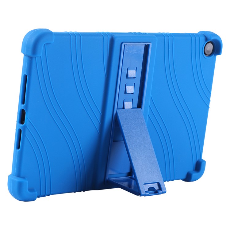 For Huawei MatePad SE 10.4-inch 2022 Shockproof Tablet Cover Soft Silicone Case with Kickstand - Orange