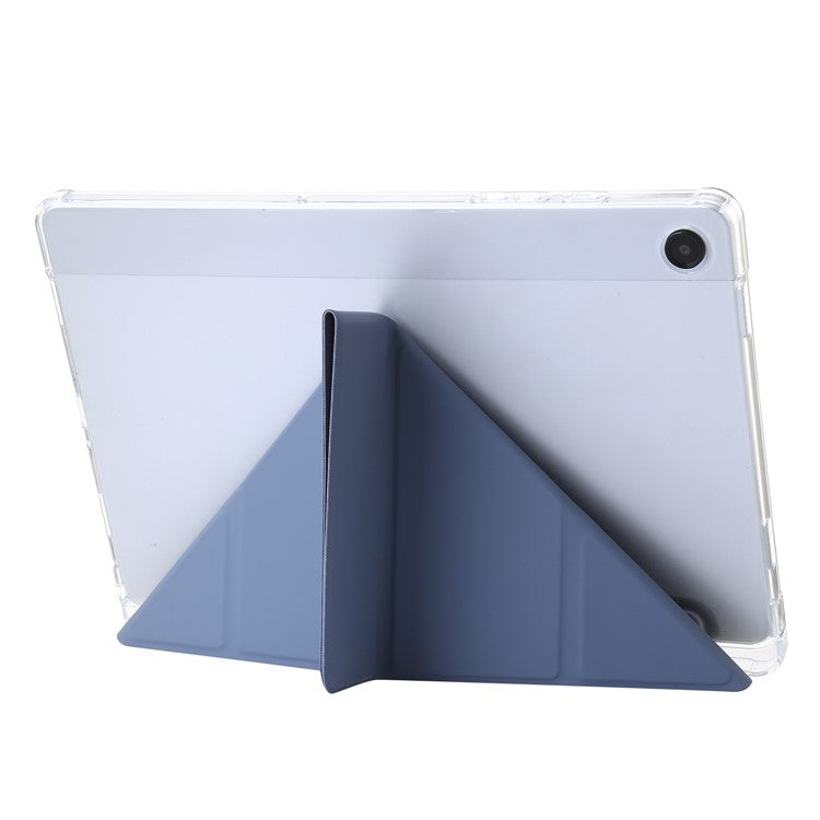 For Samsung Galaxy Tab A9 Case PU+Acrylic+TPU Auto Wake / Sleep Tablet Stand Cover - Lavender Purple
