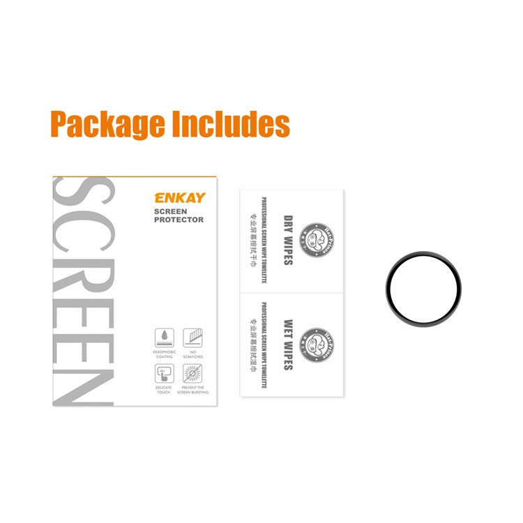 ENKAY HAT PRINCE For Samsung Galaxy Watch 5 44mm Screen Protector 3D Curved Soft PC Edge + Full Cover HD PMMA Film