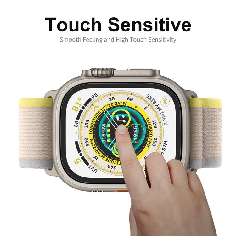 ENKAY HAT PRINCE 2Pcs / Set 0.2mm High Aluminium-Silicon Glass Screen Film for Apple Watch Ultra 2 / Ultra 49mm Clear Screen Protector