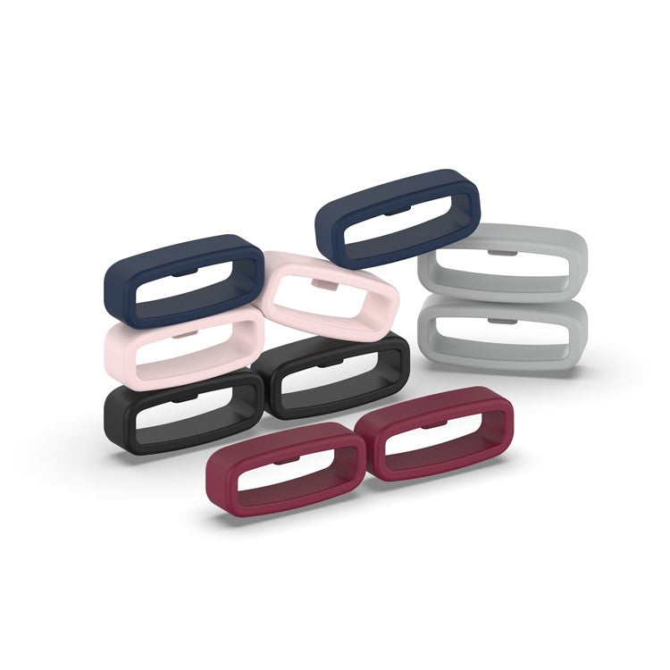 PRAGUS For Watch Band Strap Loop Universal 20mm Retainer Fastener Ring Silicone Watch Holder - White