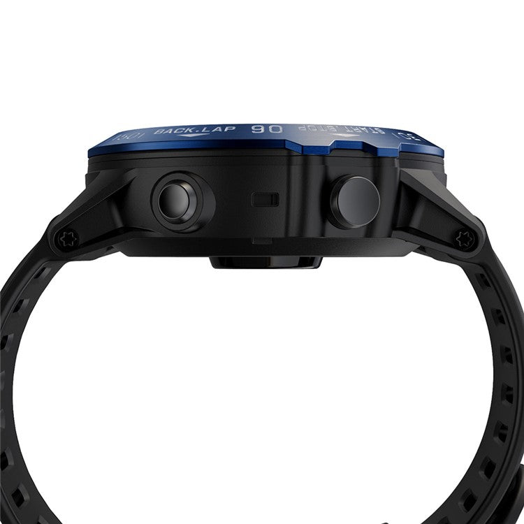 PRAGUS For Watch Bezel Ring Stainless Steel Adhesive Cover (B Type) for Garmin Fenix 3/Fenix 3 HR - Blue Background / White Characters
