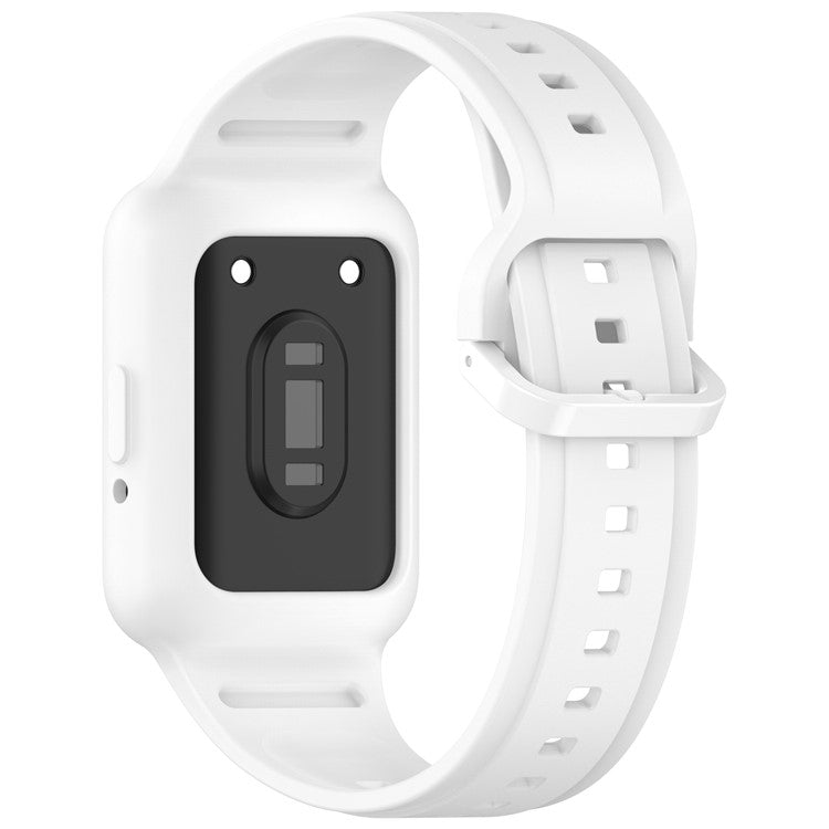 PRAGUS For Huawei Band 7 / Band 8 / Band 8 NFC / Band 9 / Band 9 NFC Integrated Silicone Strap Watch Case Replacement Wrist Band - White