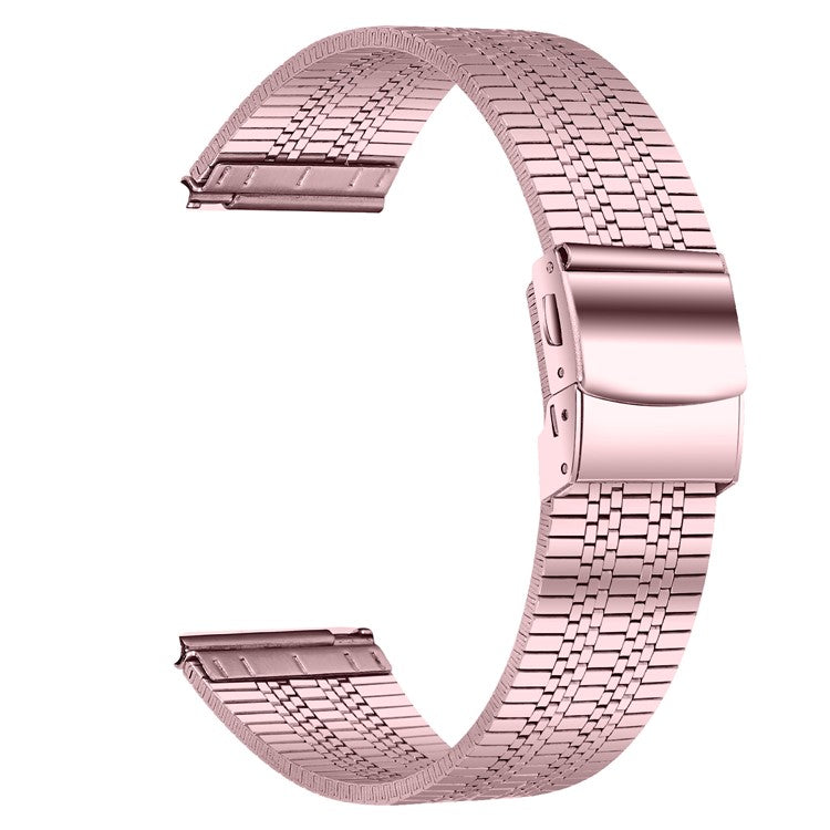 PRAGUS For Garmin Vivomove 3 / GarminMove 3 Stainless Steel 20mm Watch Strap Replacement Wrist Band - Rose Pink