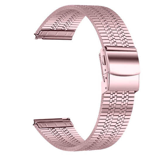 PRAGUS For Garmin Vivomove 3 / GarminMove 3 Stainless Steel 20mm Watch Strap Replacement Wrist Band - Rose Pink