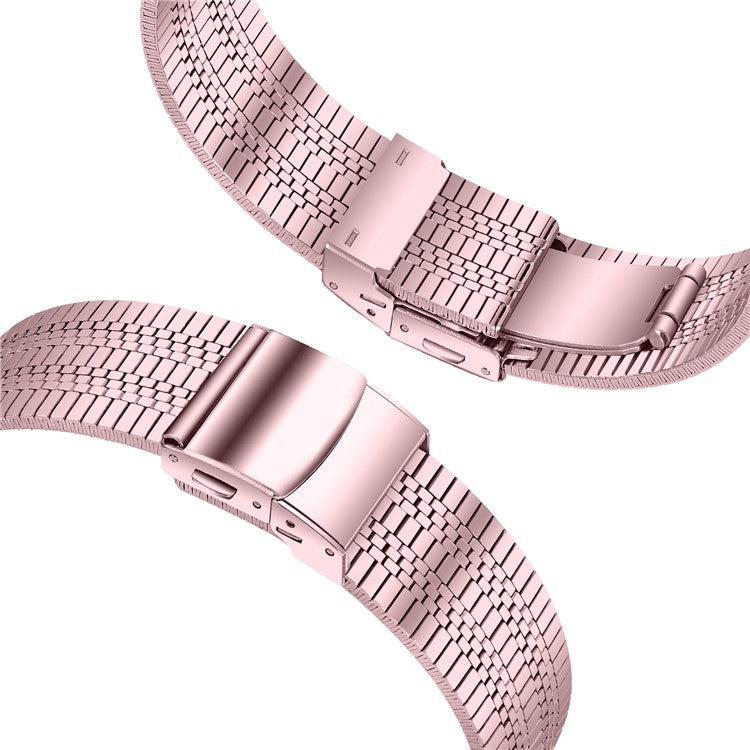 PRAGUS For Garmin Vivomove 3 / GarminMove 3 Stainless Steel 20mm Watch Strap Replacement Wrist Band - Rose Pink