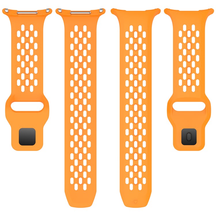 PRAGUS For Samsung Galaxy Watch Ultra 47mm Fluororubber Watch Band Multiple Holes Breathable Strap - Green