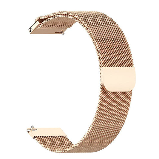 PRAGUS For Samsung Galaxy Watch7 44mm / 40mm Magnetic Watch Strap Stainless Steel Milanese Wrist Band - Rose Gold