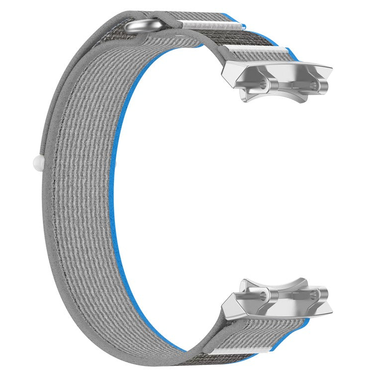PRAGUS For Huami Amazfit T-Rex 3 Wtch Band Nylon Braided Replacement Watch Strap - Blue+Grey